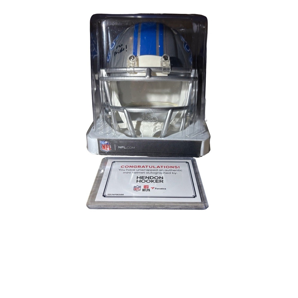 Hendon Hooker Riddell Speed Autographed Mini Helmet/ One Pride Inscribed 4/5 - Picture 6 of 6